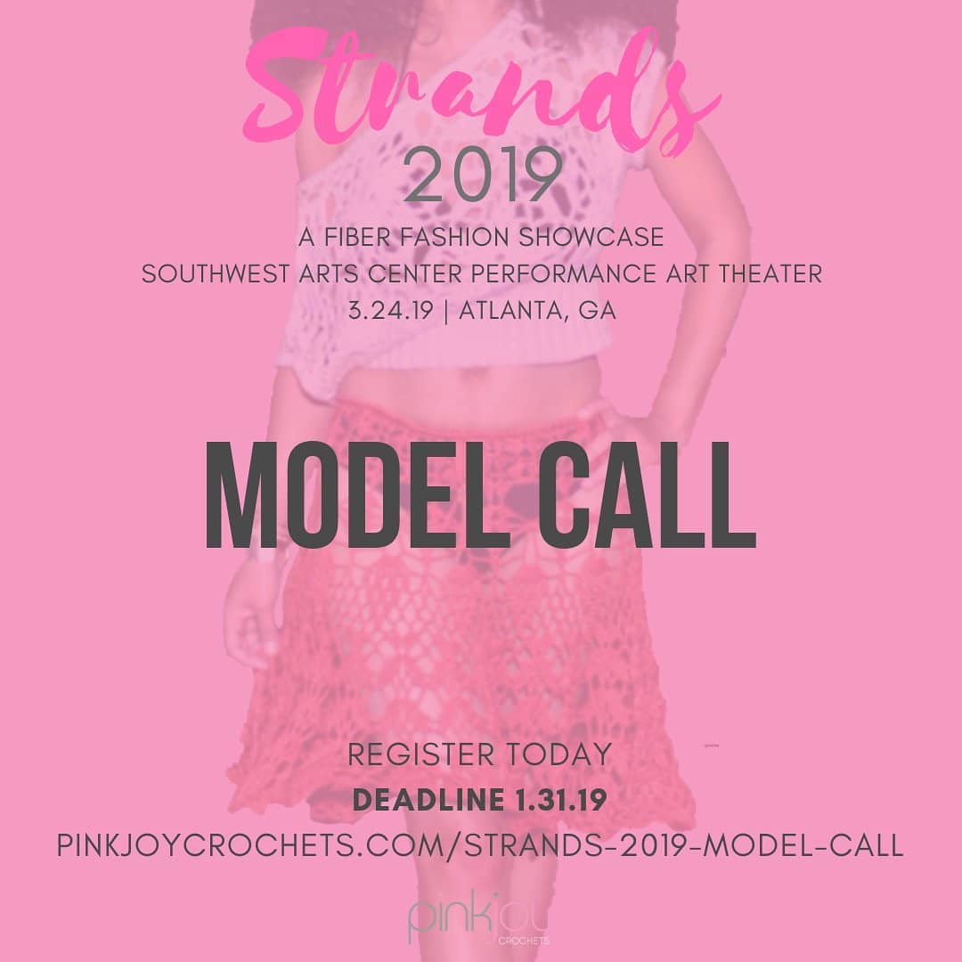 Tag your favorite runway models! Models Wanted for an Atlanta fashion show on March 24, 2019 at the Southwest Arts Center. In-person model calls will be held in February